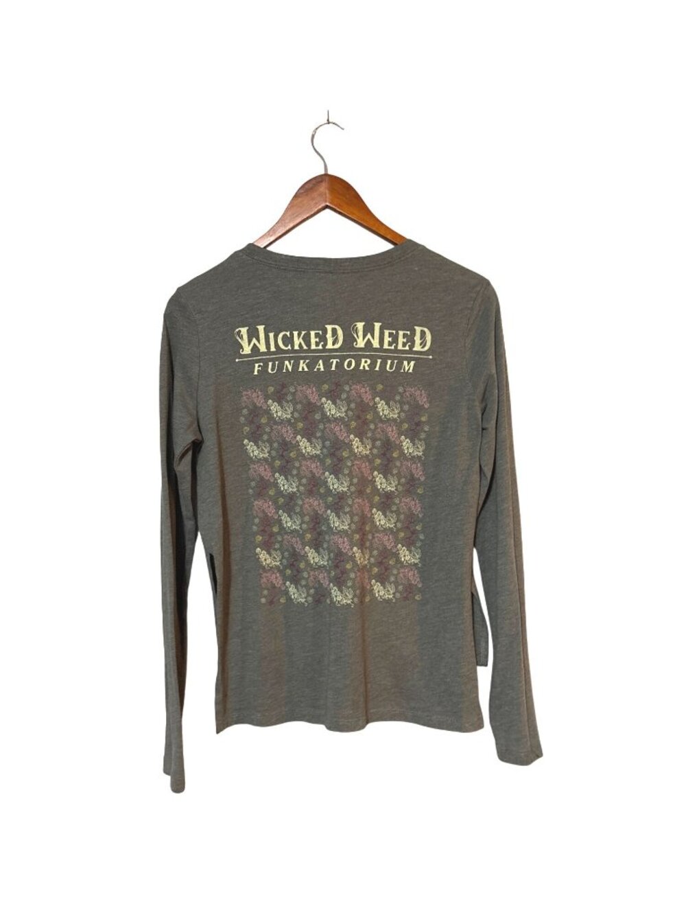 Wicked Weed Funkatorium Long Sleeve Shirt S Bella+Canvas Green Crewneck USA‎